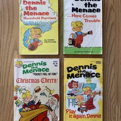 4 (Vintage) Dennis The Menace Paperbacks
