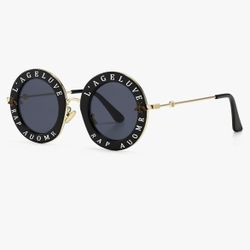 Black Round Sunglasses 