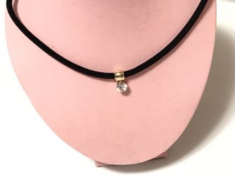 Single stone fashion choker