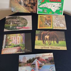 North Carolina Postcard Collection. Set Of 7