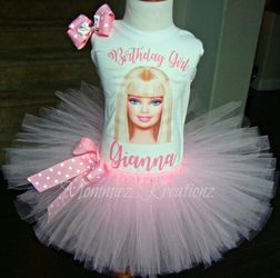 Barbie Birthday tutu set - ANY THEME
