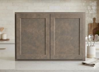 NEW 36” Shaker Wall Cabinet – Light Brown Maple Stain