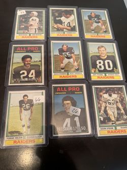 Raiders 1973 Card Lot