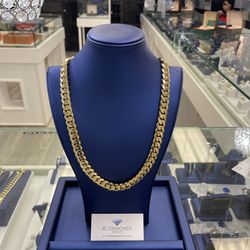 Chain Cubanlink 10k Solid 26 Inch By 14 ‘’mm  