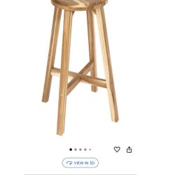 Wooden Stool 28” High For Kitchen, Dining Room, Living Room, Plants Etc