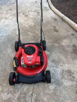 Lawn care service leaf removal