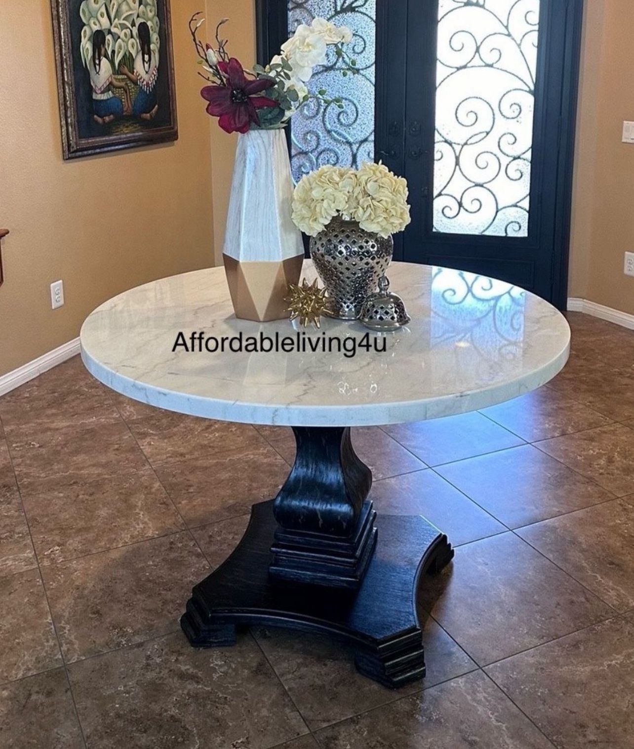 Genuine Marble Dining Table Brand New In Box