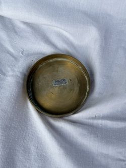 Enesco Solid Brass Bowl  Design India Small Trinkets Decor