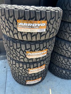 33x12.50r20 Arroyo tires nuevas con 50,000 millas de garantía las 4