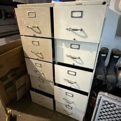 Free Metal Filing Cabinets (cream Color) 