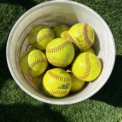 Bucket of Softballs 