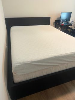 Queen Bed Set: Frame + Box Spring + Mattress