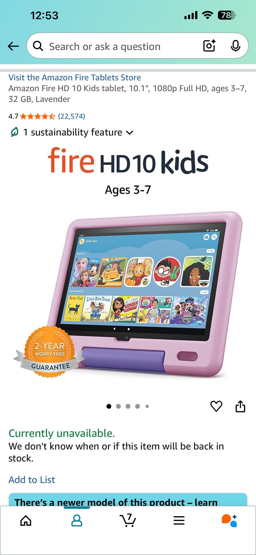 Fire HD 10 Kids Tablet