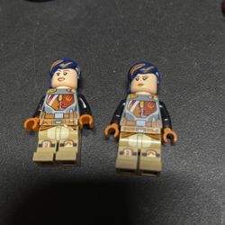 Lego Star Wars - Sabine Wren - Dark Blue with Orange Highlights Hair Sold Individually