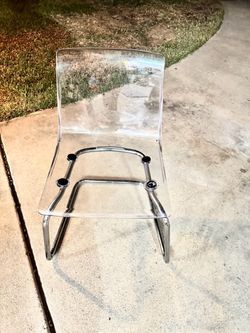 Acrylic ikea chair