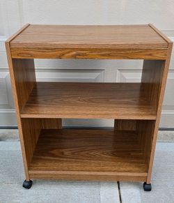 Bar Cart 30" Utility Cart on Wheels 2 Shelf