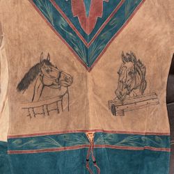 Vintage Authentic Leather Poncho “Bad Leather Brand”