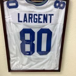 Steve Largent HOF 95 Signed Jersey
