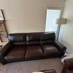 Genuine Leather Couch