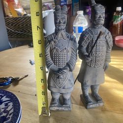 Terracotta Warrior Soldier Statues - Set of 2