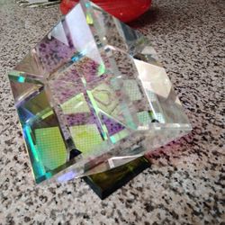 Vintage Crystal Cube