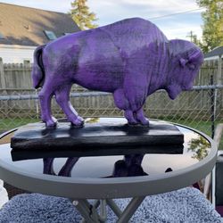 The Purple Buffalo Statue