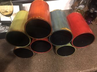 Colorful wine storage