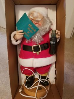 Vintage Animated Coca Cola Santa