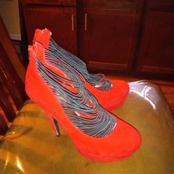 6 inch Red Swade Heels