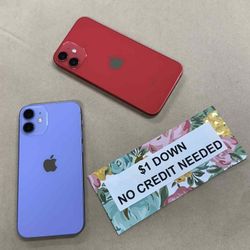 Apple IPhone 12 Mini 5G Unlocked - Only $1 Today Pay The Rest Later! 