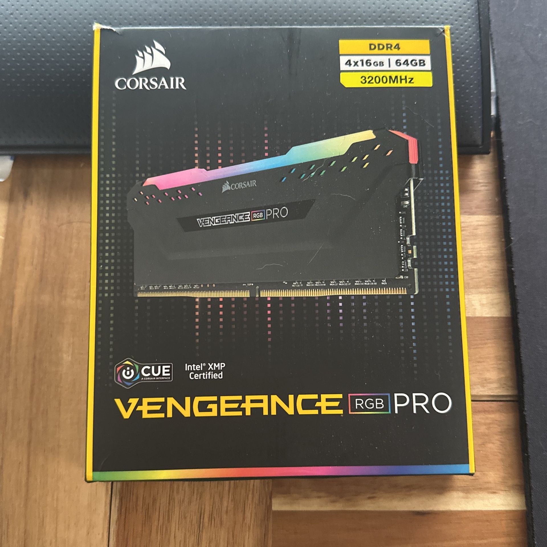 Corsair Vengeance RGB Pro 64GB (4x16GB) DDR4 3200 (PC4-25600) C16 Desktop Memory – Black