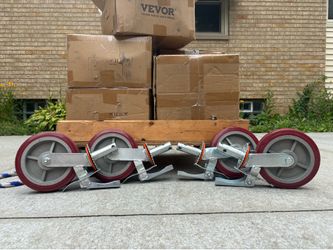 Set of 4 Heavy-Duty 6” Locking Scaffold Casters