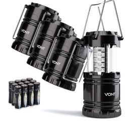 Camping led light lantern flash light for camping 4 pack