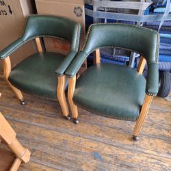 4x Green Office Chairs $200