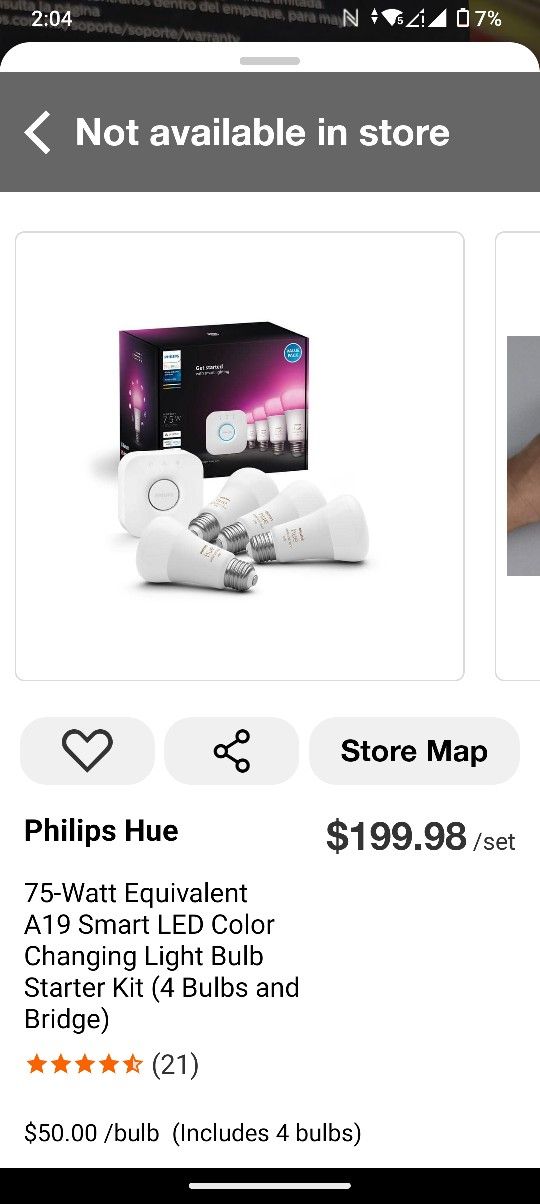 4 Pack LEDs Bulbs