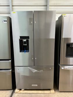 KITCHENAID 36” COUNTER DEPTH FRENCH DOOR FRIDGE STAINLESS STEEL ‼️WARRANTY‼️DELIVERY‼️