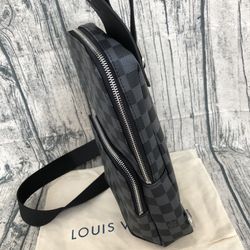Authentic Louis Vuitton Damier Graphite Avenue Sling Bag