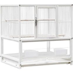 “New”Wrought Iron 30” Parakeet/Bird  Cage “Make Offer”W/rolling Stand(Breeding Flight)retail$129