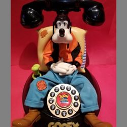 Talking Disney Goofy Phone Vintage  All Complete Like New