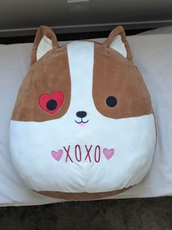 Corgi Squishmallow XOXO