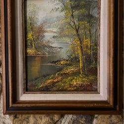 Vintage 1950’s Adam Chappell Landscape Painting 
