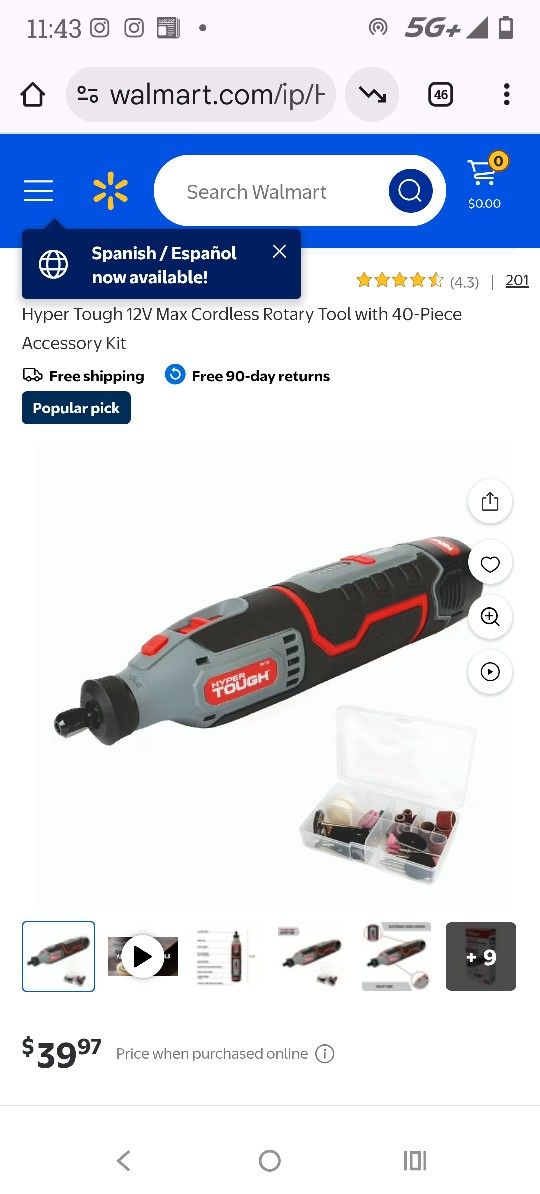 Cordless Dremel NWT $30