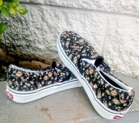 Vans Slip-On Floral Canvas Sneakers