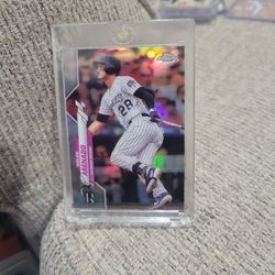 Nolan Arenado Topps Chrome Refractor Baseball Card 