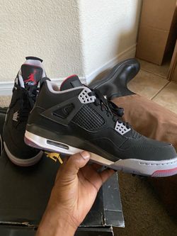Jordan 4 bred retro golf shoes size 12