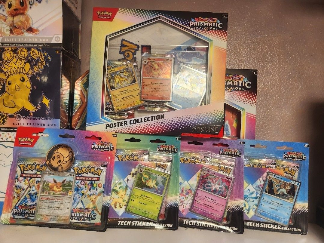 Pokemon Prismatic Evolutions Poster Collection 