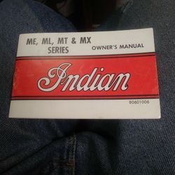 Indian (Me-No-Mt & MX) Series Motor Cycles Also For Motori Minarelli.