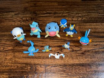 Vintage Pokemon Figures Bundle Jakks Pacific Bandai 2007 Water Types Mudkip