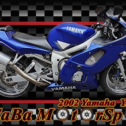 2002 Yamaha YZF R6 W/Chrome Wheels 
