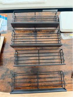 Magnetic shelves with hooks